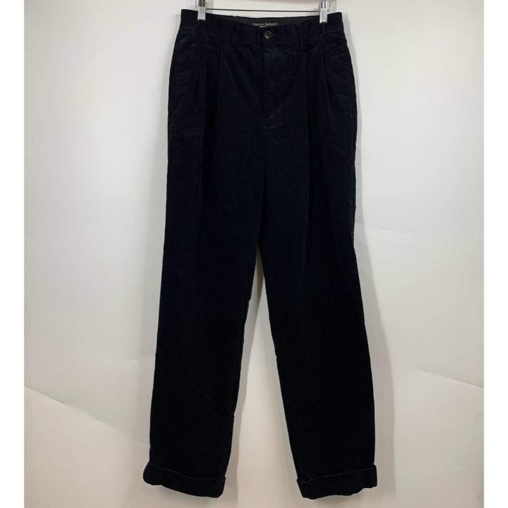 Banana Republic Men's Smithfield Cuffed Pleated Corduroy Pant Size 31